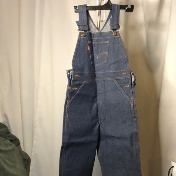 NWOT Vintage Levi’s Jean Overalls orange tab - Picture 3 of 7